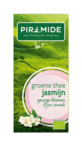 Piramide Groene thee jasmijn bio 20 builtjes